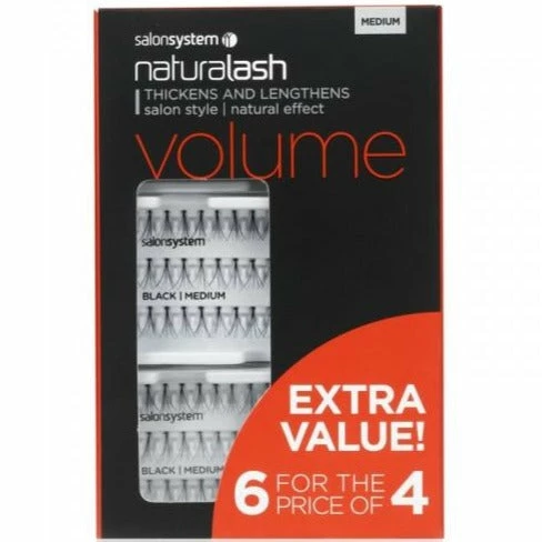 Salon System Individual Lashes Black Medium - 6 For 4 EXTRA VALUE PACK New Arrivals 3 Salon System Individual Lashes Black Medium - 6 For 4 EXTRA VALUE PACK New Arrivals