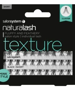 Salon System Cluster Lashes Mink Style Short Black