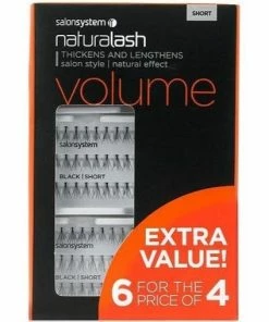 Salon System Individual Lashes Black Short - 6 For 4 EXTRA VALUE PACK New Arrivals