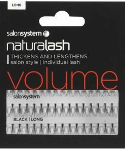 Salon System Individual Lashes Black Long