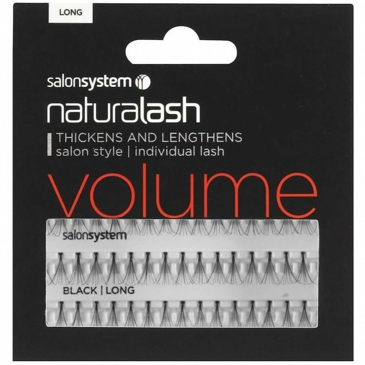 Salon System Individual Lashes Black Long 3 Salon System Individual Lashes Black Long