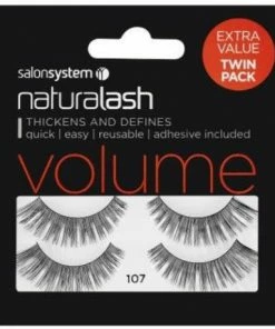 New Arrivals Salon System Naturalash 107 Black Volume (TWIN PACK)