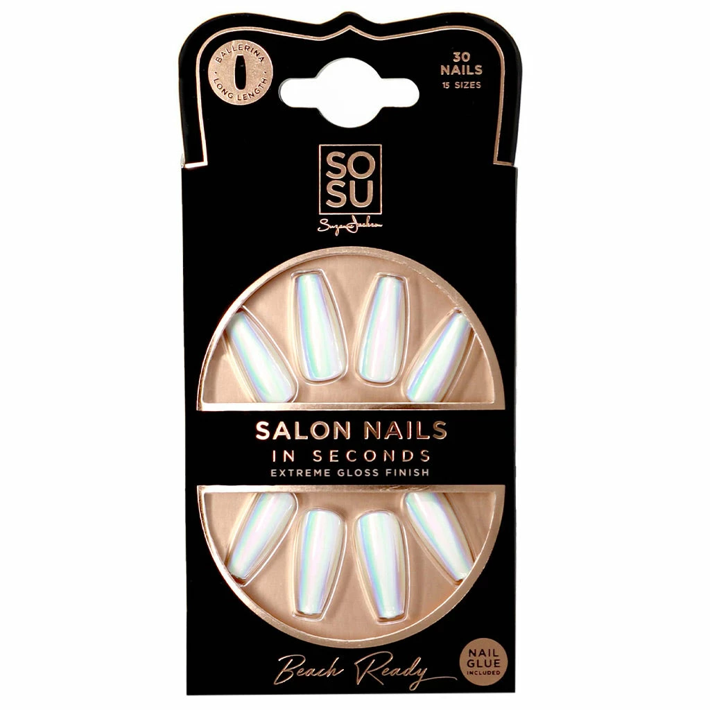 SOSU By SJ False Nails Ballerina Long Length - Beach Ready New Arrivals 3 SOSU By SJ False Nails Ballerina Long Length - Beach Ready New Arrivals