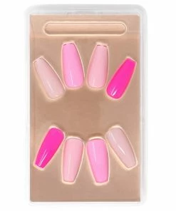 SOSU By SJ False Nails Ballerina Long Length - Pink Passion New Arrivals