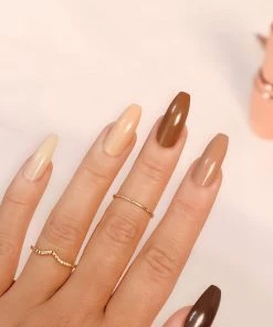 SOSU By SJ False Nails Ballerina Medium Length - Naked Truth New Arrivals