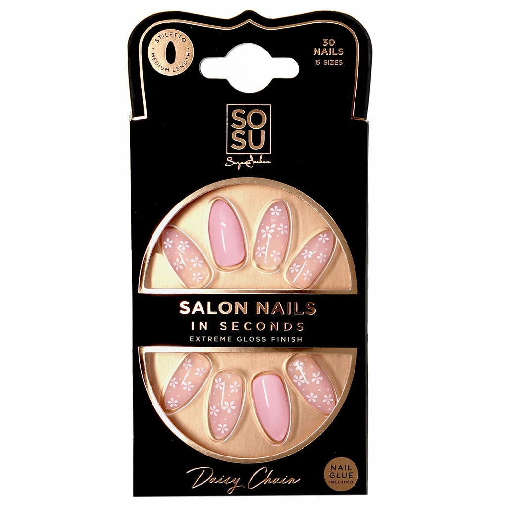 SOSU By SJ False Nails Stiletto Medium Length - Daisy Chain New Arrivals 3 SOSU By SJ False Nails Stiletto Medium Length - Daisy Chain New Arrivals