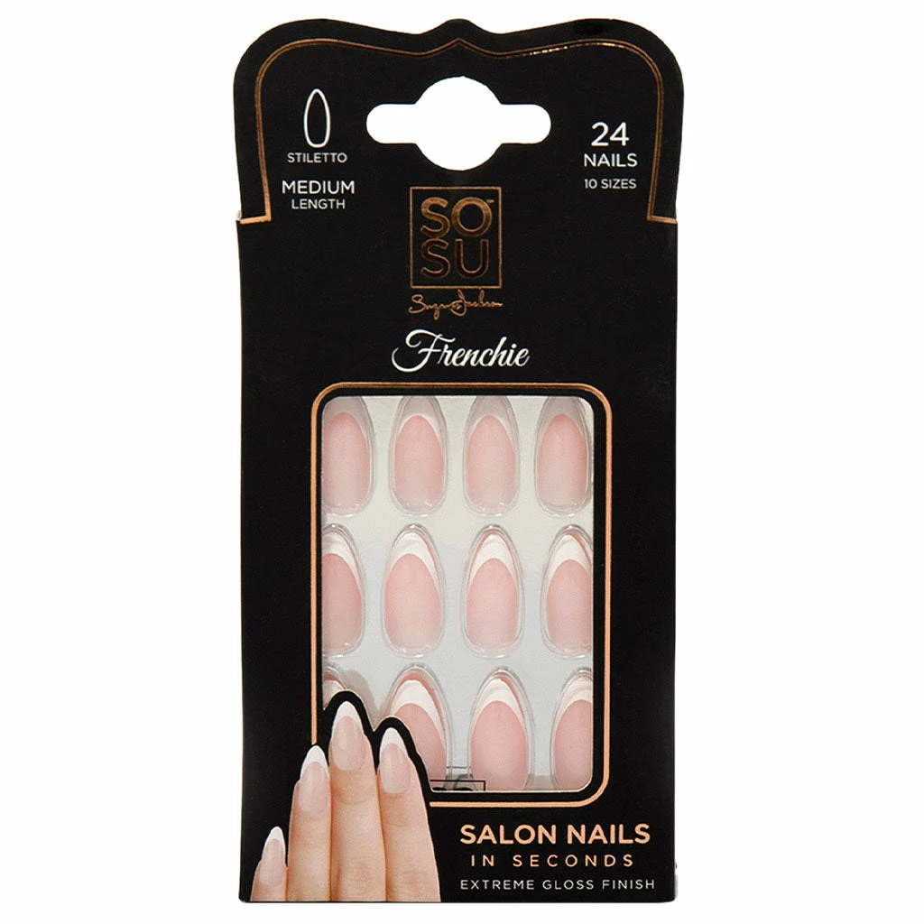 SOSU By SJ False Nails Stiletto Medium Length - Frenchie New Arrivals 3 SOSU By SJ False Nails Stiletto Medium Length - Frenchie New Arrivals