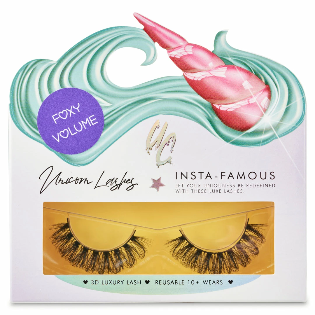 Unicorn Lashes Unicorn 3D Faux Mink Lashes - Foxy Volume 3 Unicorn Lashes Unicorn 3D Faux Mink Lashes - Foxy Volume